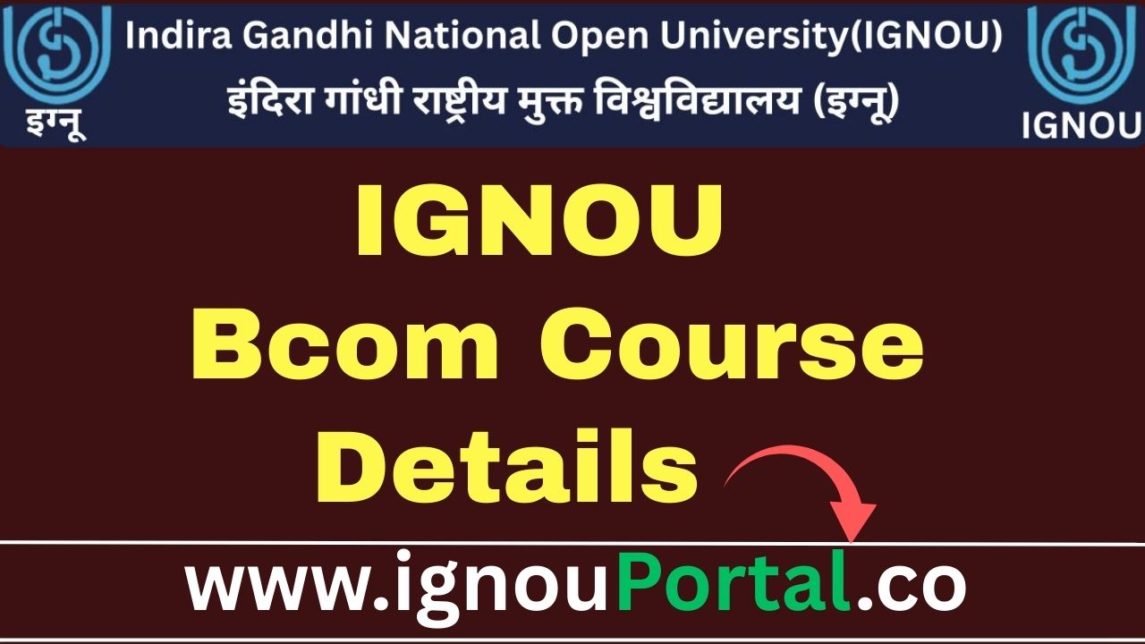 ignou Bcom Course